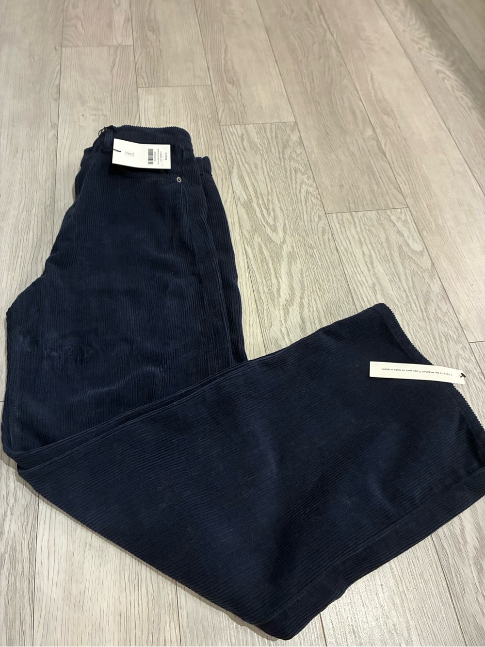 Brand New Reformation CARY CORDUROY HIGH RISE SLOUCHY WIDE LEG JEANS